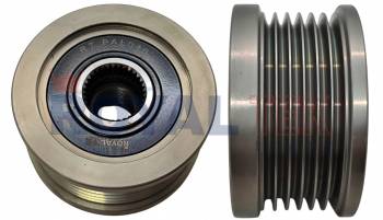 POLEA ALTERNADOR ROYALTEK HYUNDAI ? KIA / DIAMETRO INTERNO 59.5 / DIAMETRO EXTERNO 64 / ALTURA 35.5 / 6 CANALES --- OEM 335641 F233970 720110750 5460